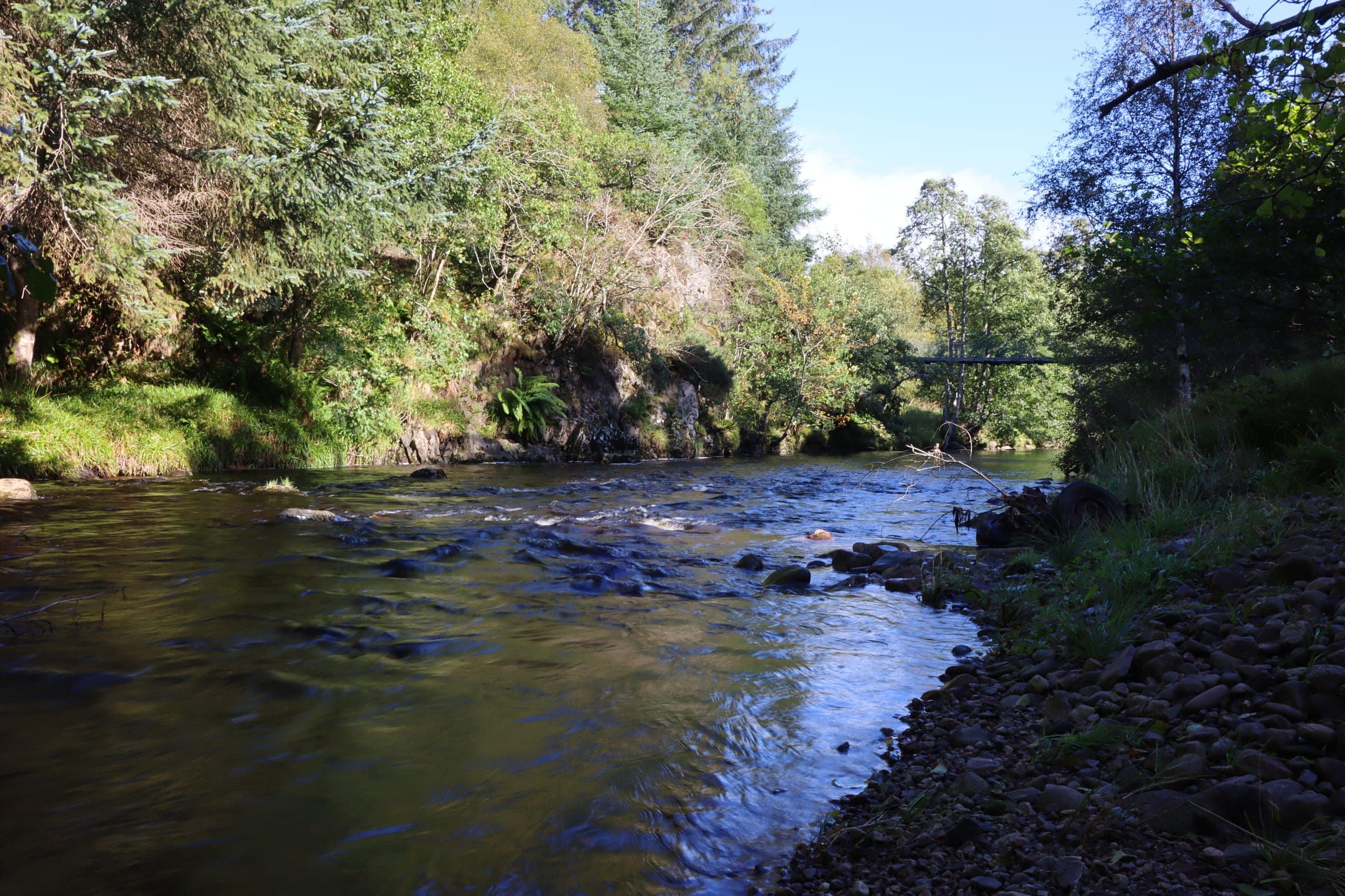 The River Nairn on the estate's private stretch