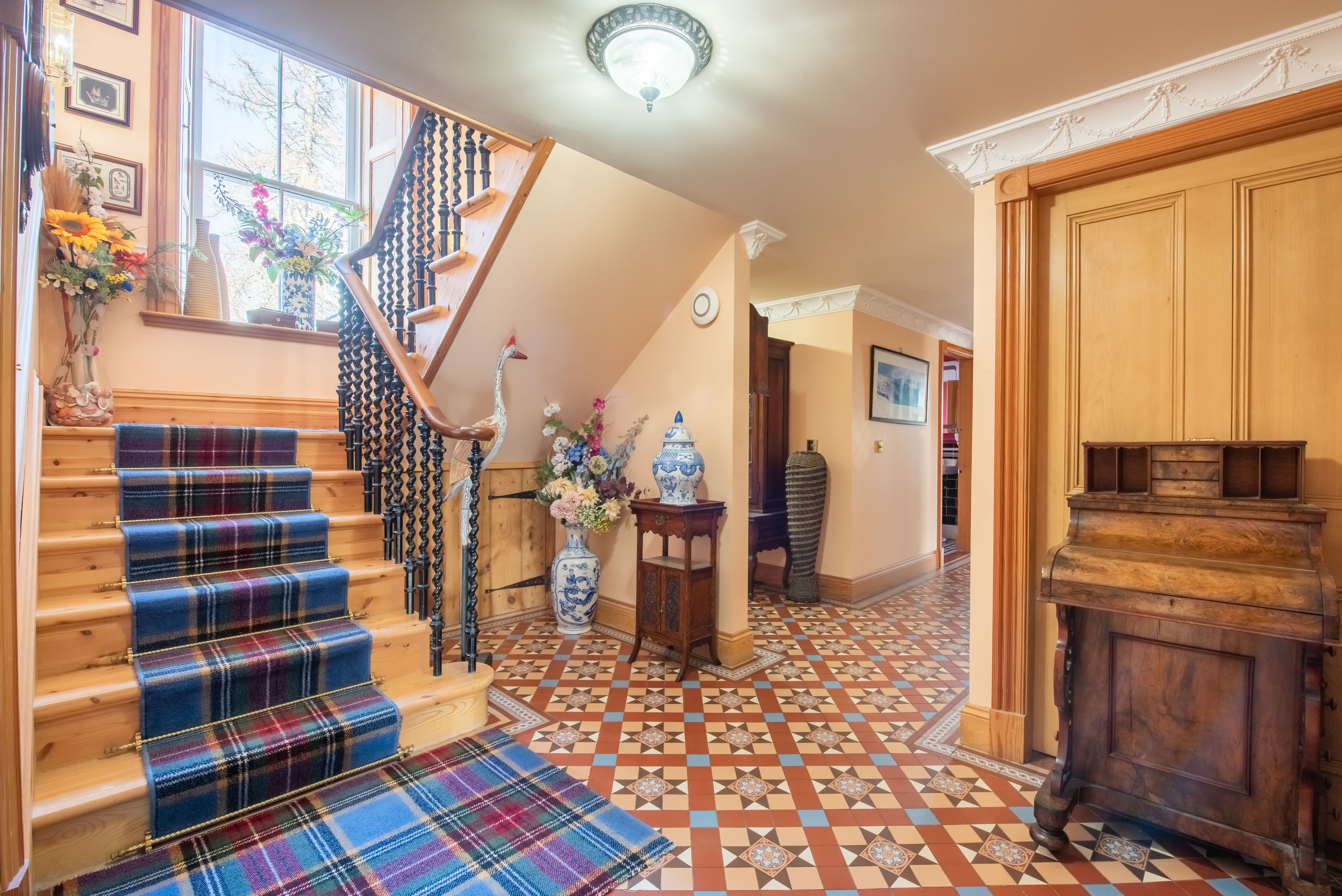 Ground floor landing and staircase