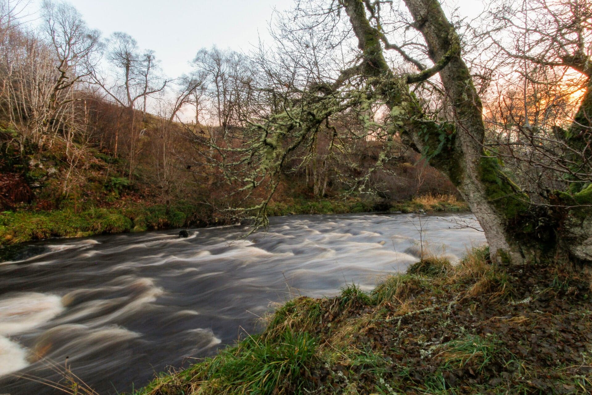 The River Nairn flowing through the estate