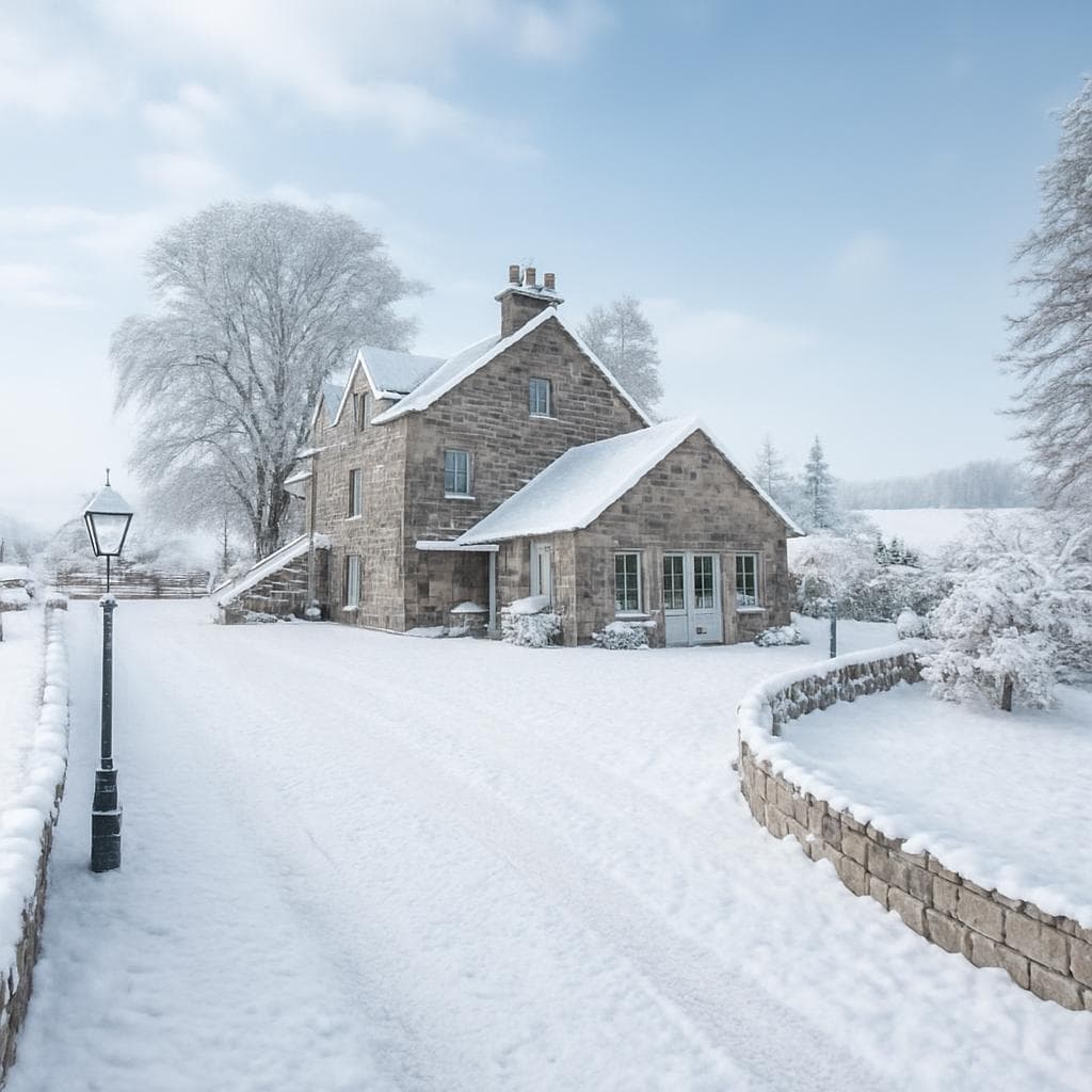The Doune in the snow