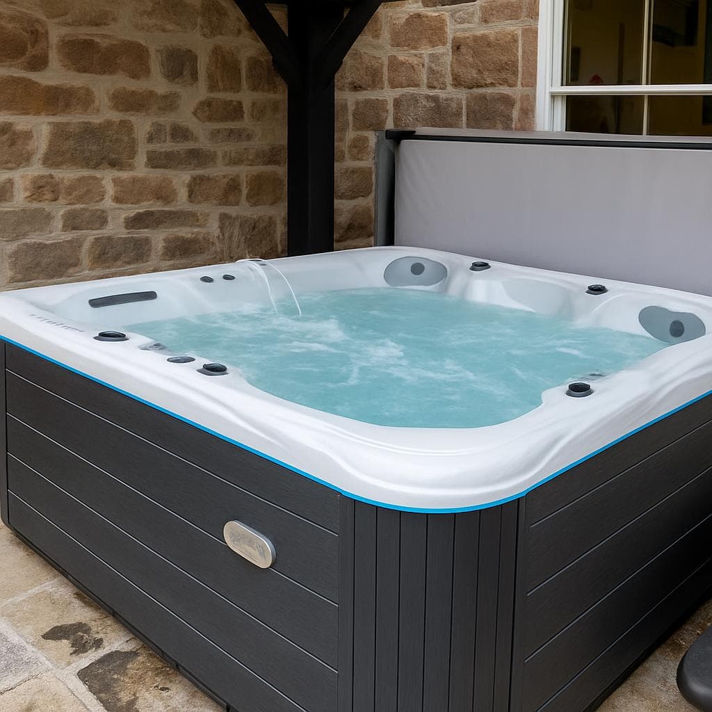 The private hot tub at The Doune